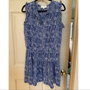 Dialed In Bright Cobalt Blue Print Dress